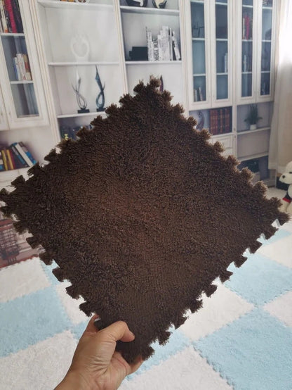 Plush Patchwork Foam Floor Mat