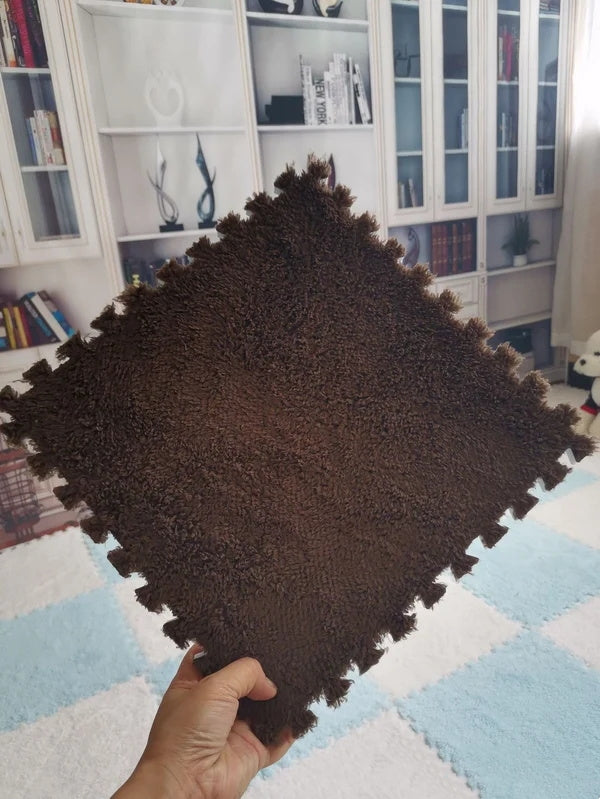 Plush Patchwork Foam Floor Mat