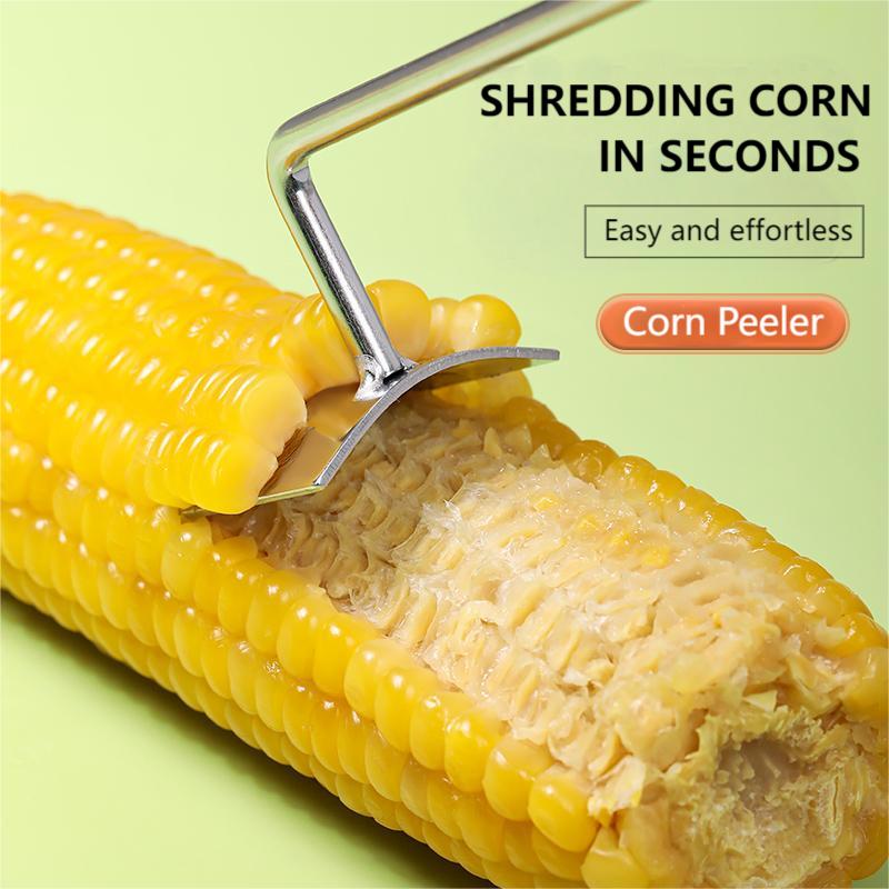 Long Handle Stainless Steel Corn Stripping Tool StripChef