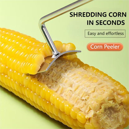 Long Handle Stainless Steel Corn Stripping Tool StripChef