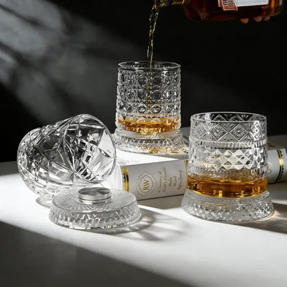 🎁Hot Sale Promotion 49% OFF🔥Luxury 360° Spinning Crystal Glass