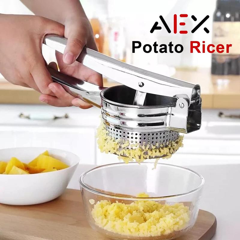 AEX Multifunctional Stainless Steel Potato, Juice & Food Press