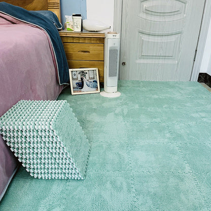 Plush Patchwork Foam Floor Mat