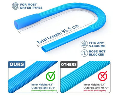 Dryer Vent Cleaner Kit Dryer Lint Vacuum Attachment with Stretch Universal Connector