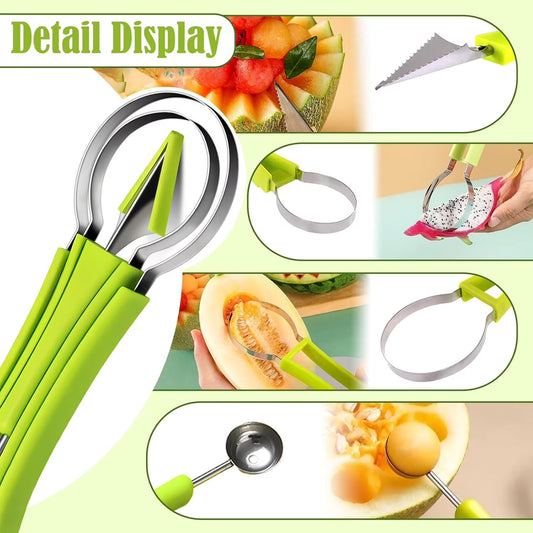 Melon Baller Scoop Set,4 In 1 fruit cutters shapes