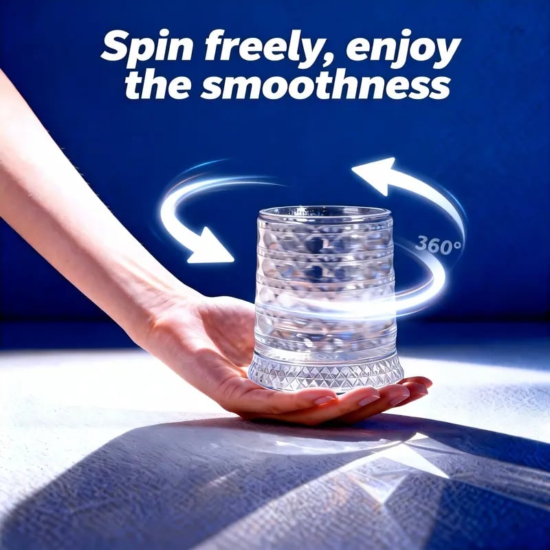 🎁Hot Sale Promotion 49% OFF🔥Luxury 360° Spinning Crystal Glass