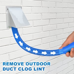 Dryer Vent Cleaner Kit Dryer Lint Vacuum Attachment with Stretch Universal Connector