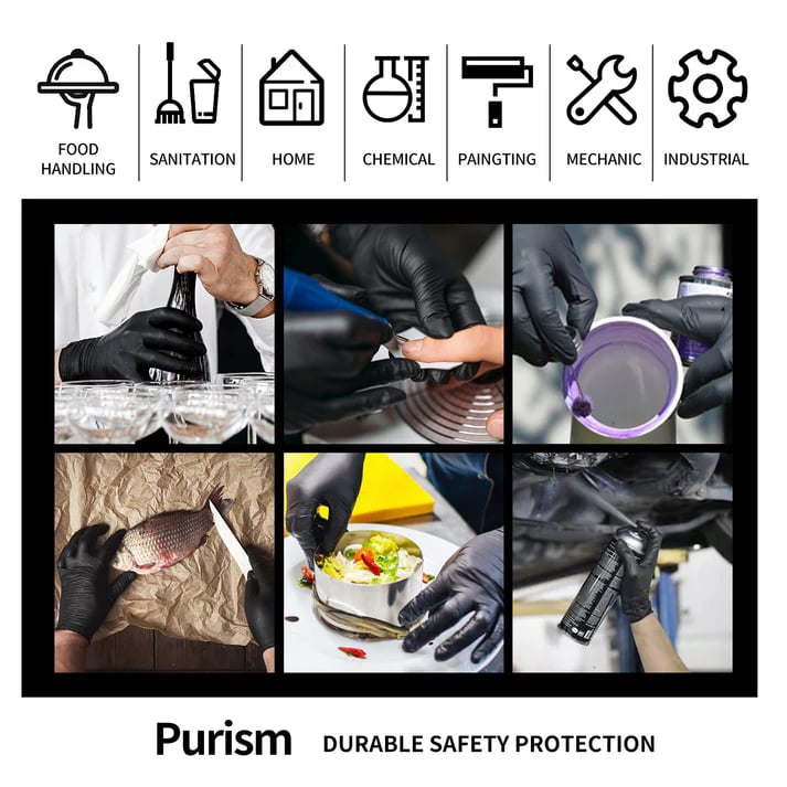 2026 New Years Sale - High Elastic Protective Rubber Nitrile Gloves