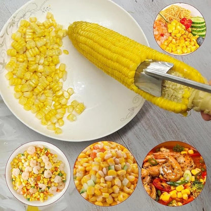 Long Handle Stainless Steel Corn Stripping Tool StripChef