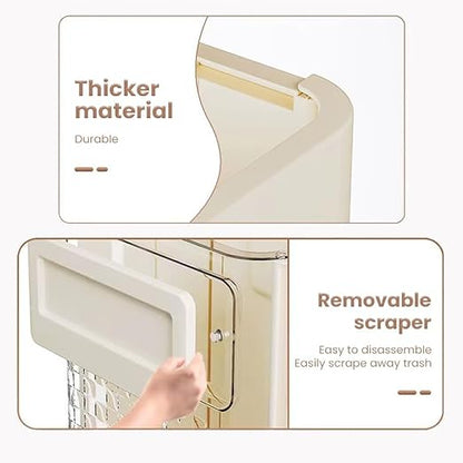 Foldable Transparent Rectangular Kitchen Trash