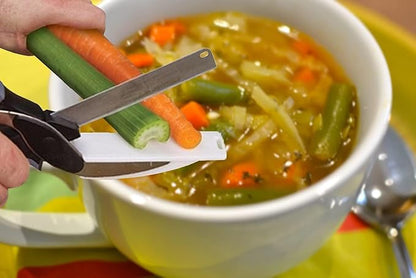 ✂️ 2-in-1 Kitchen Scissors with Built-in Cutting Board | All-in-One Cooking Helper