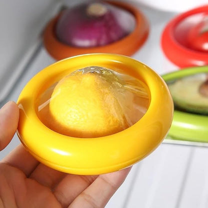 Clear Plastic Film Fruit Storage Container - (4 Pack)