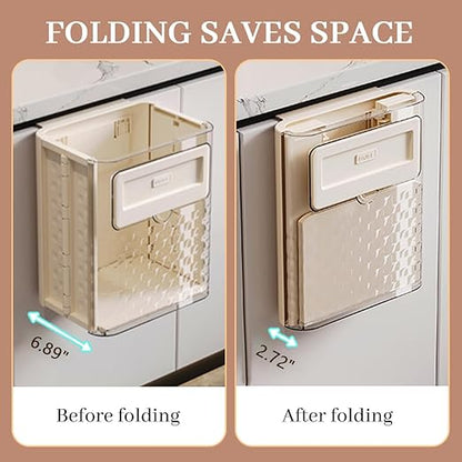 Foldable Transparent Rectangular Kitchen Trash