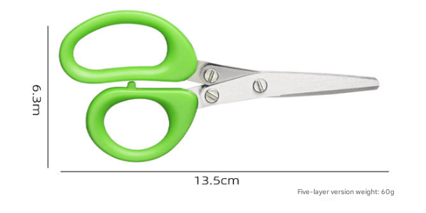 5 Blade Kitchen Salad Scissors