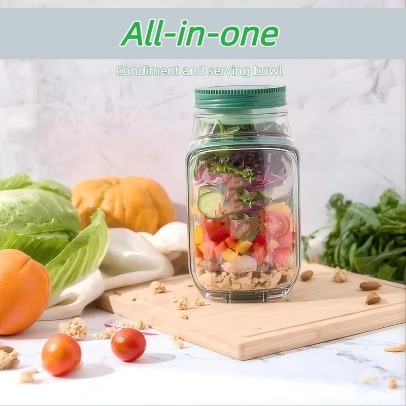 Side-Open Salad Jar