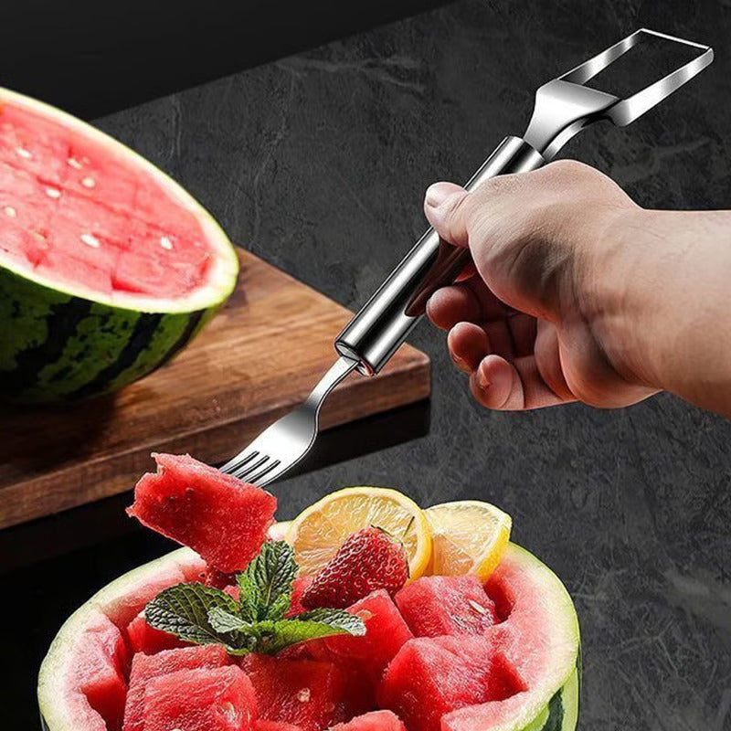 🍉 Effortless Fruit Prep-49% OFF-✨ 2-in-1 Fruit Cutter & Fork – For Quick and Easy Fruit Serving! 🍓