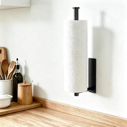 No-Drill Under-Cabinet Paper Towel Holder