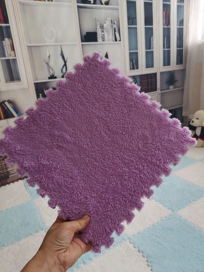 Plush Patchwork Foam Floor Mat