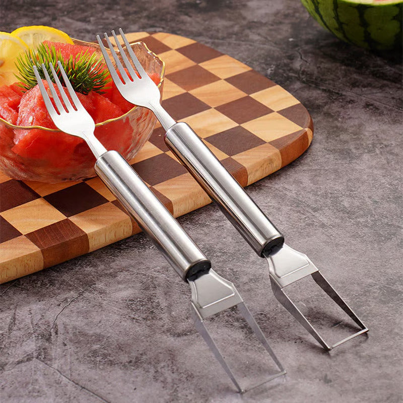 🍉 Effortless Fruit Prep-49% OFF-✨ 2-in-1 Fruit Cutter & Fork – For Quick and Easy Fruit Serving! 🍓