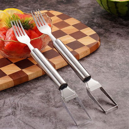 🍉 Effortless Fruit Prep-49% OFF-✨ 2-in-1 Fruit Cutter & Fork – For Quick and Easy Fruit Serving! 🍓