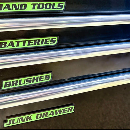 🌟12 Pack of Magnetic Toolbox Labels🔩