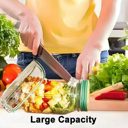 Side-Open Salad Jar