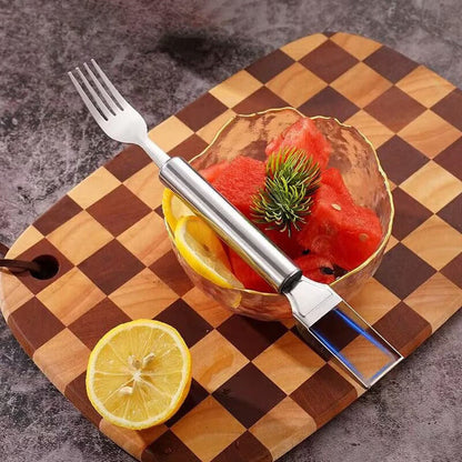 🍉 Effortless Fruit Prep-49% OFF-✨ 2-in-1 Fruit Cutter & Fork – For Quick and Easy Fruit Serving! 🍓