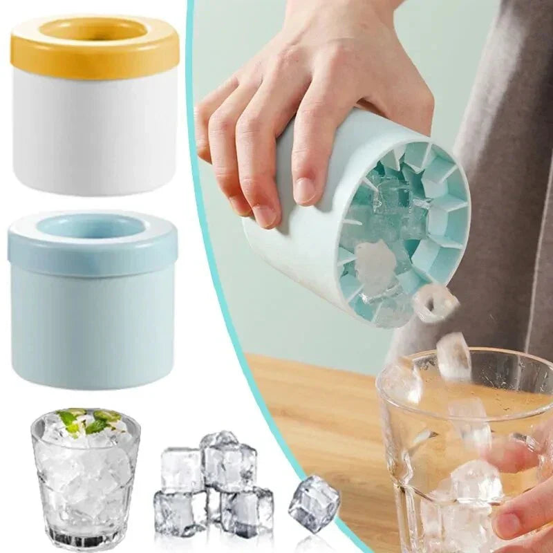 MiniChill 30-Cell Silicone Ice Cube Mold | Round Compact Ice Tray for Quick Freezing