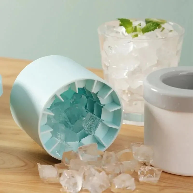 MiniChill 30-Cell Silicone Ice Cube Mold | Round Compact Ice Tray for Quick Freezing