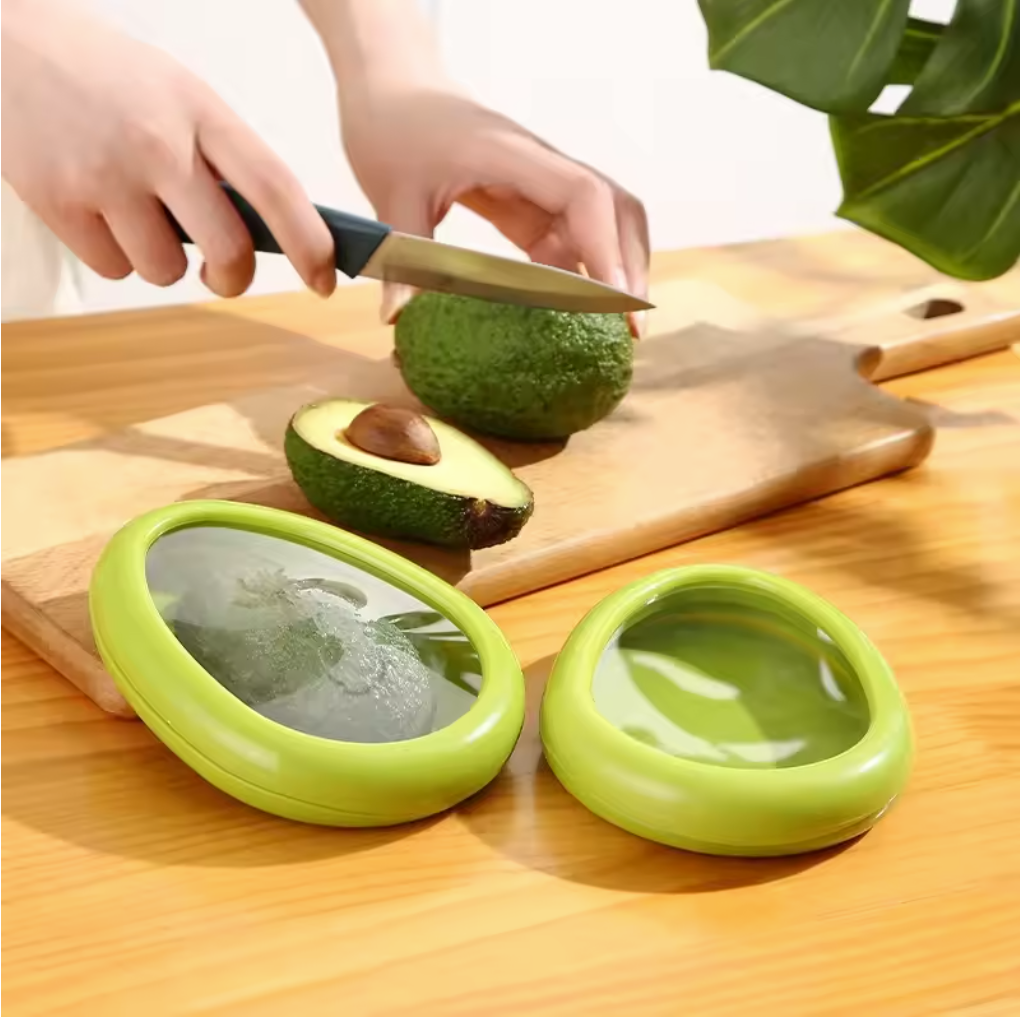Clear Plastic Film Fruit Storage Container - (4 Pack)