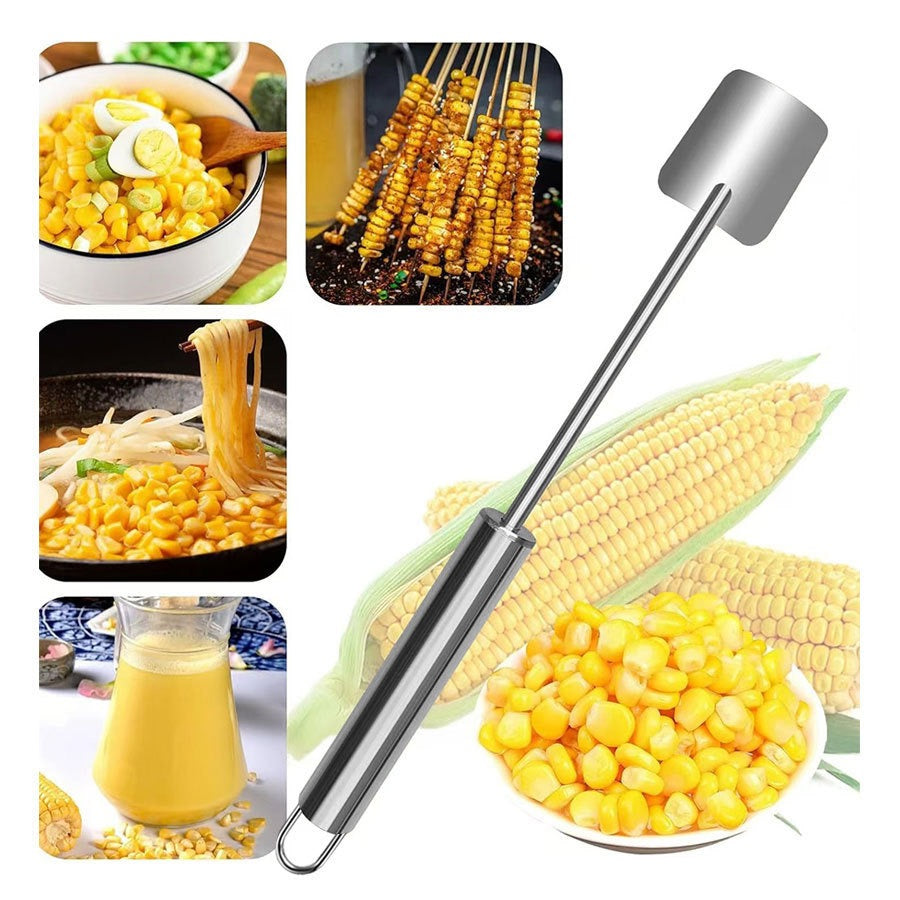Long Handle Stainless Steel Corn Stripping Tool StripChef