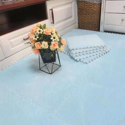 Plush Patchwork Foam Floor Mat