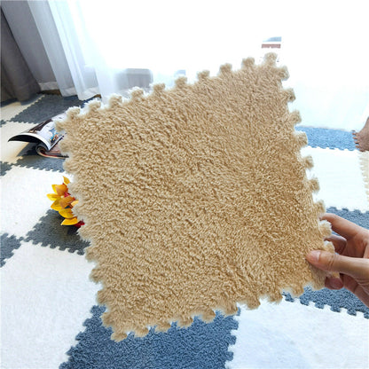 Plush Patchwork Foam Floor Mat