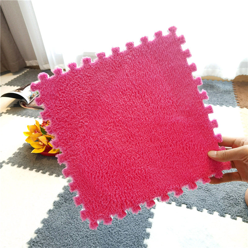 Plush Patchwork Foam Floor Mat