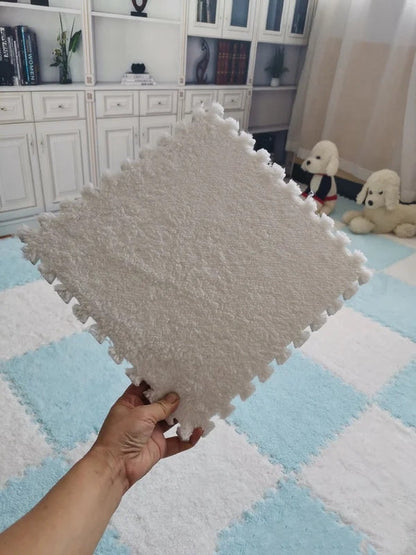 Plush Patchwork Foam Floor Mat