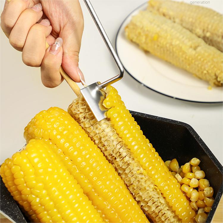 Long Handle Stainless Steel Corn Stripping Tool StripChef