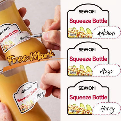 Condiment squeeze spray bottle