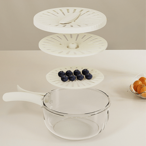 2-in-1 Draining and Preservation Basket: Simplify Washing & Storing