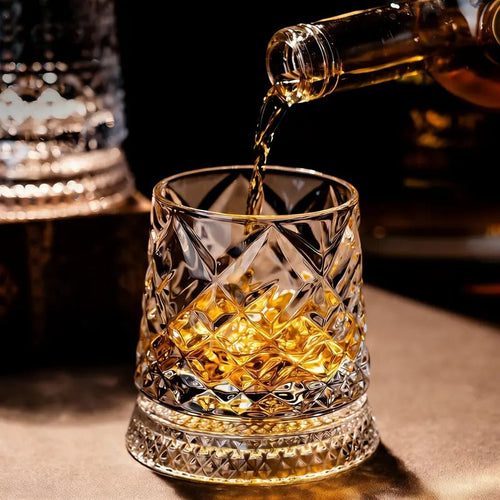 🎁Hot Sale Promotion 49% OFF🔥Luxury 360° Spinning Crystal Glass