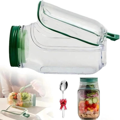 Side-Open Salad Jar