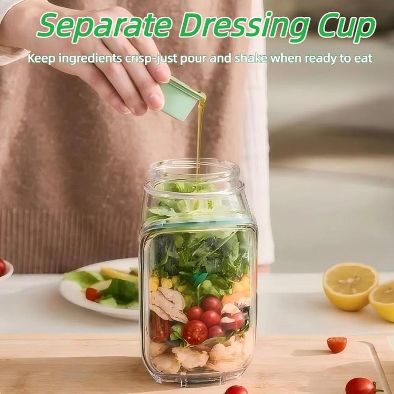 Side-Open Salad Jar