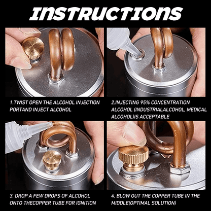 High-Power Portable Mini Outdoor Spirit Burner & Alcohol Stove