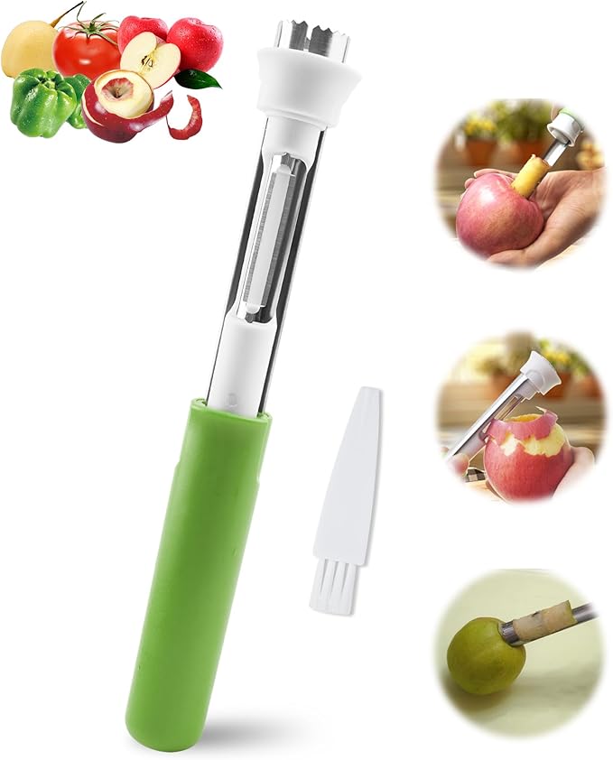 2-in-1 Apple Corer and Peeler Tool 2 Pack